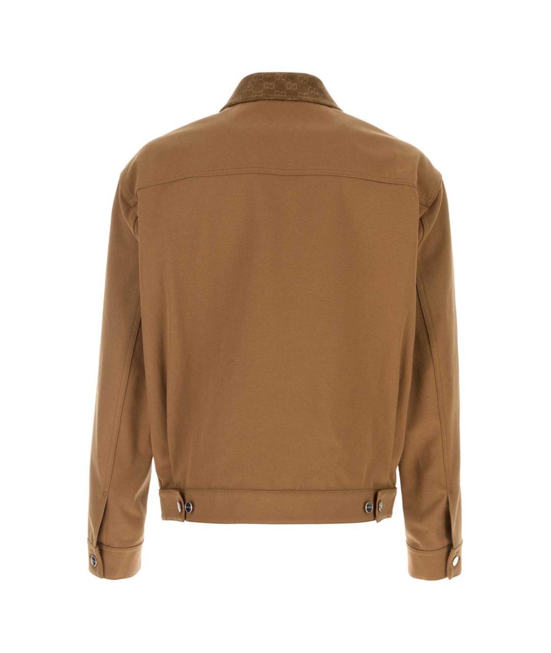 GUCCI Бежевая хлопковая куртка, фото 2