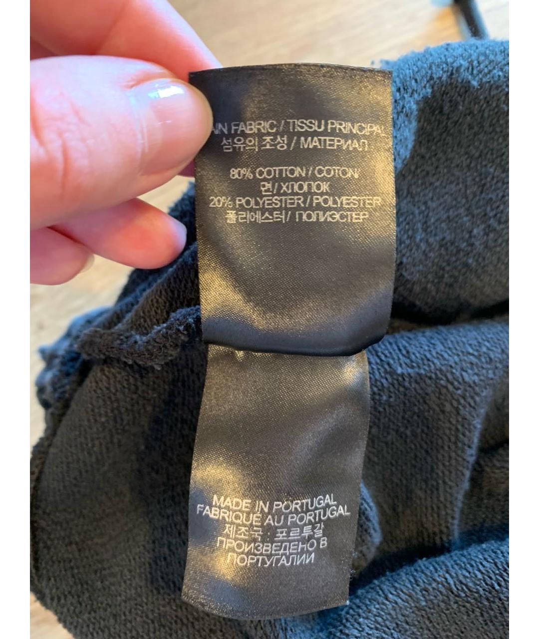 VETEMENTS Черные хлопковые шорты, фото 5