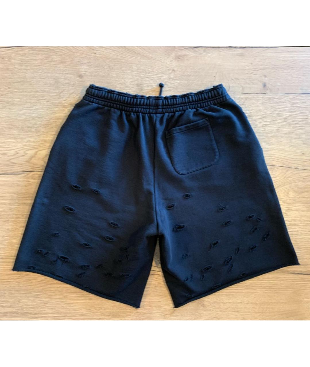 VETEMENTS Черные хлопковые шорты, фото 2