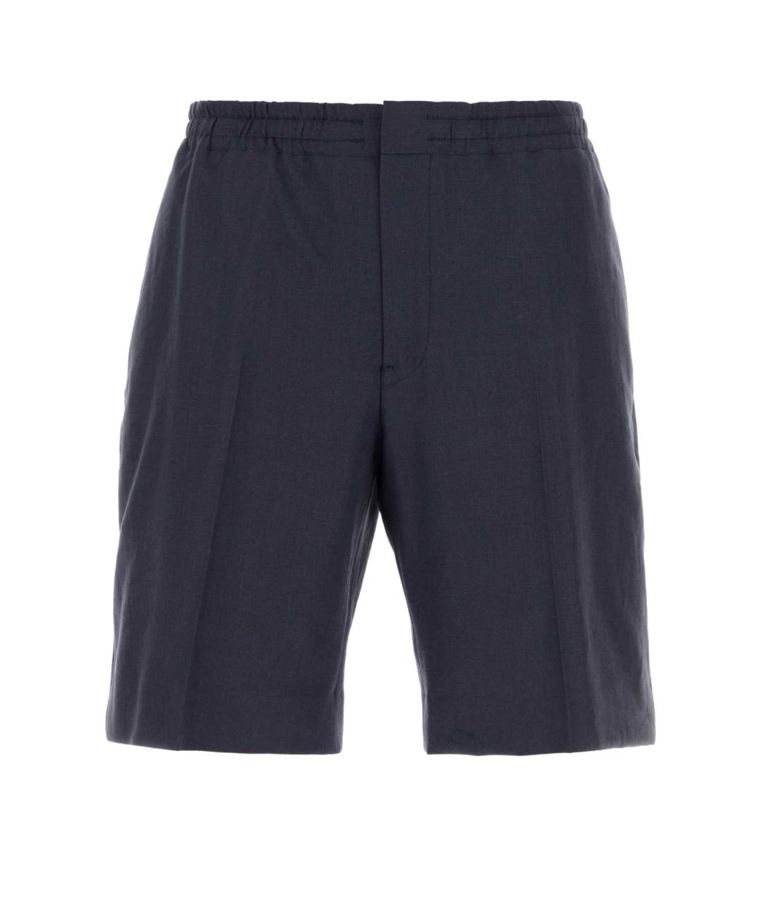 ZEGNA Синие льняные шорты, фото 1