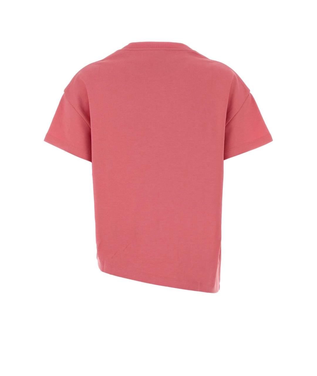 LOEWE Розовая хлопковая футболка, фото 2