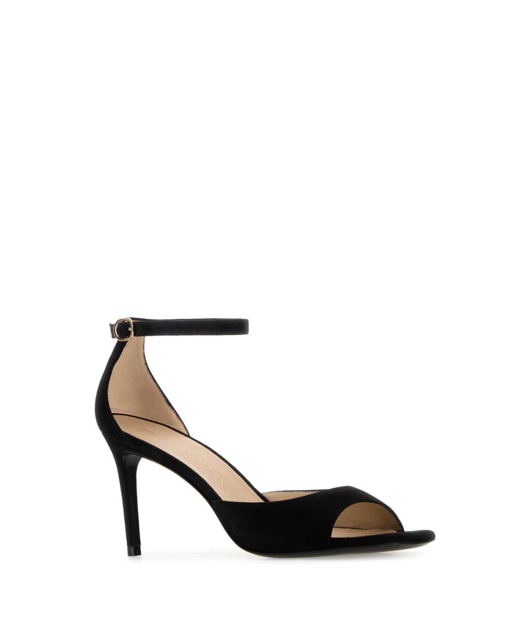 STUART WEITZMAN Черные замшевые босоножки, фото 2