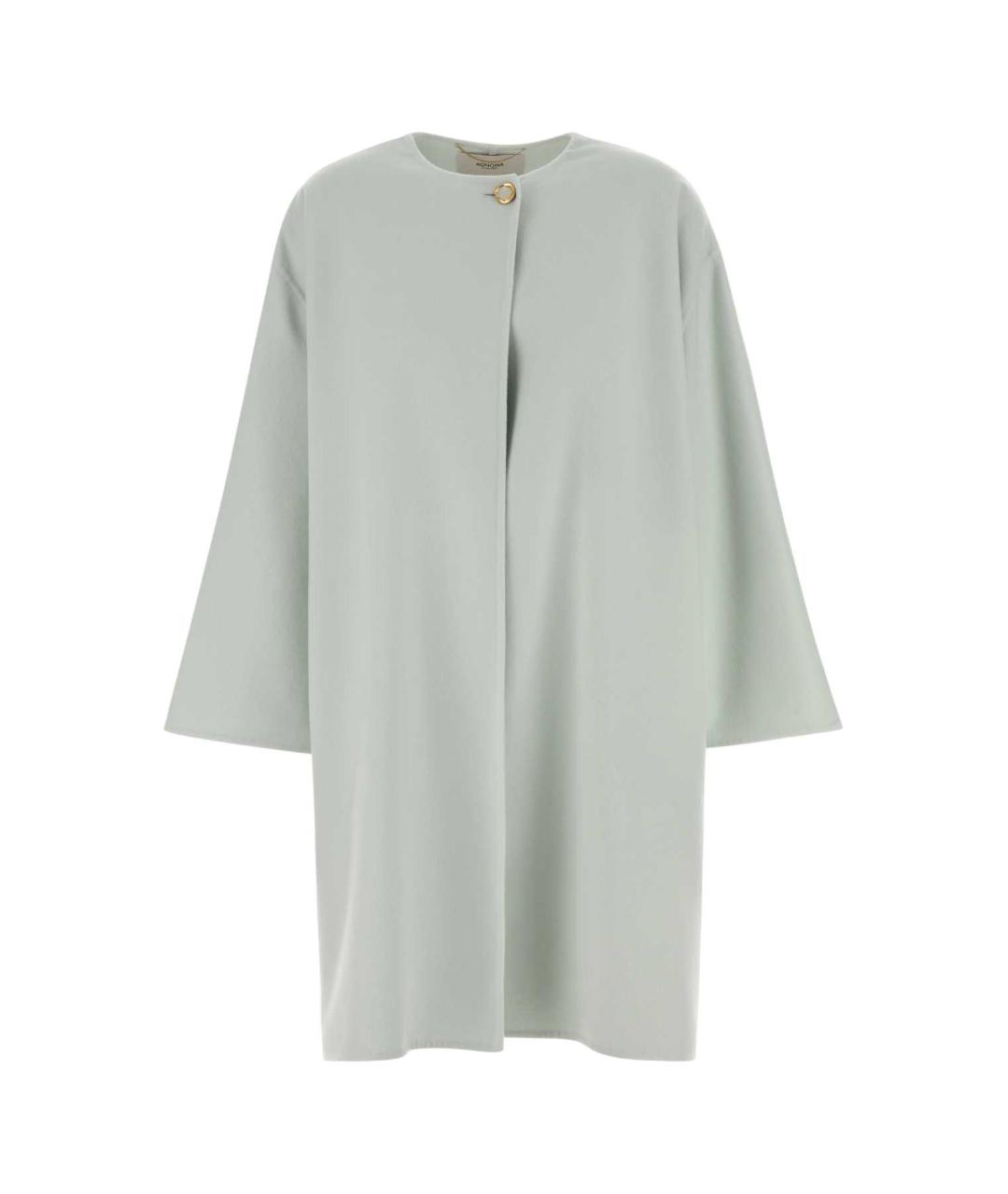 AGNONA Белое шерстяное пальто, фото 1