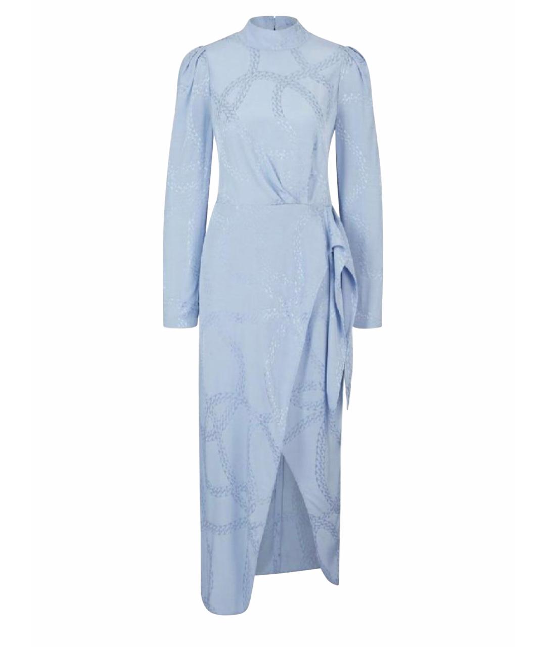 HUGO Голубое вискозное вечернее платье, фото 1