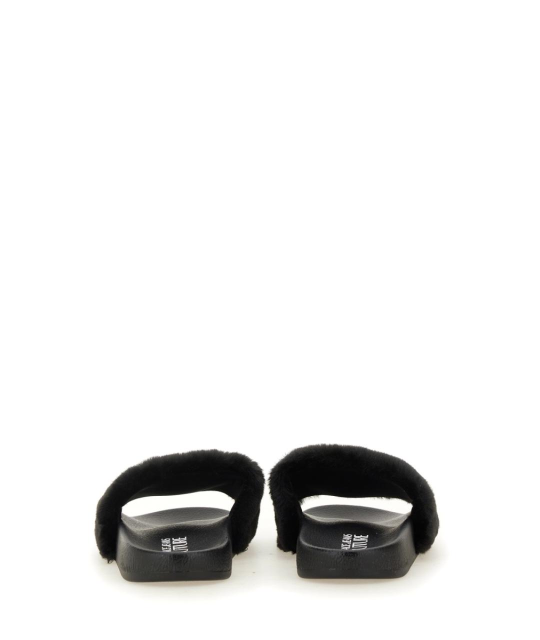 VERSACE JEANS COUTURE Черные шлепанцы, фото 3
