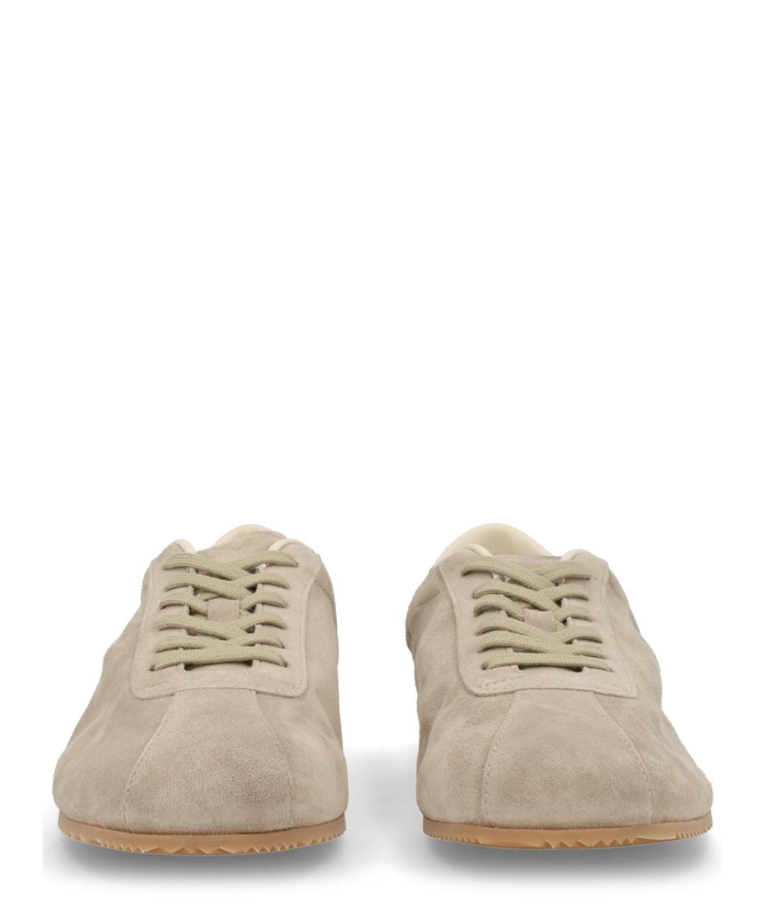 COMMON PROJECTS Серые кожаные низкие кроссовки / кеды, фото 3