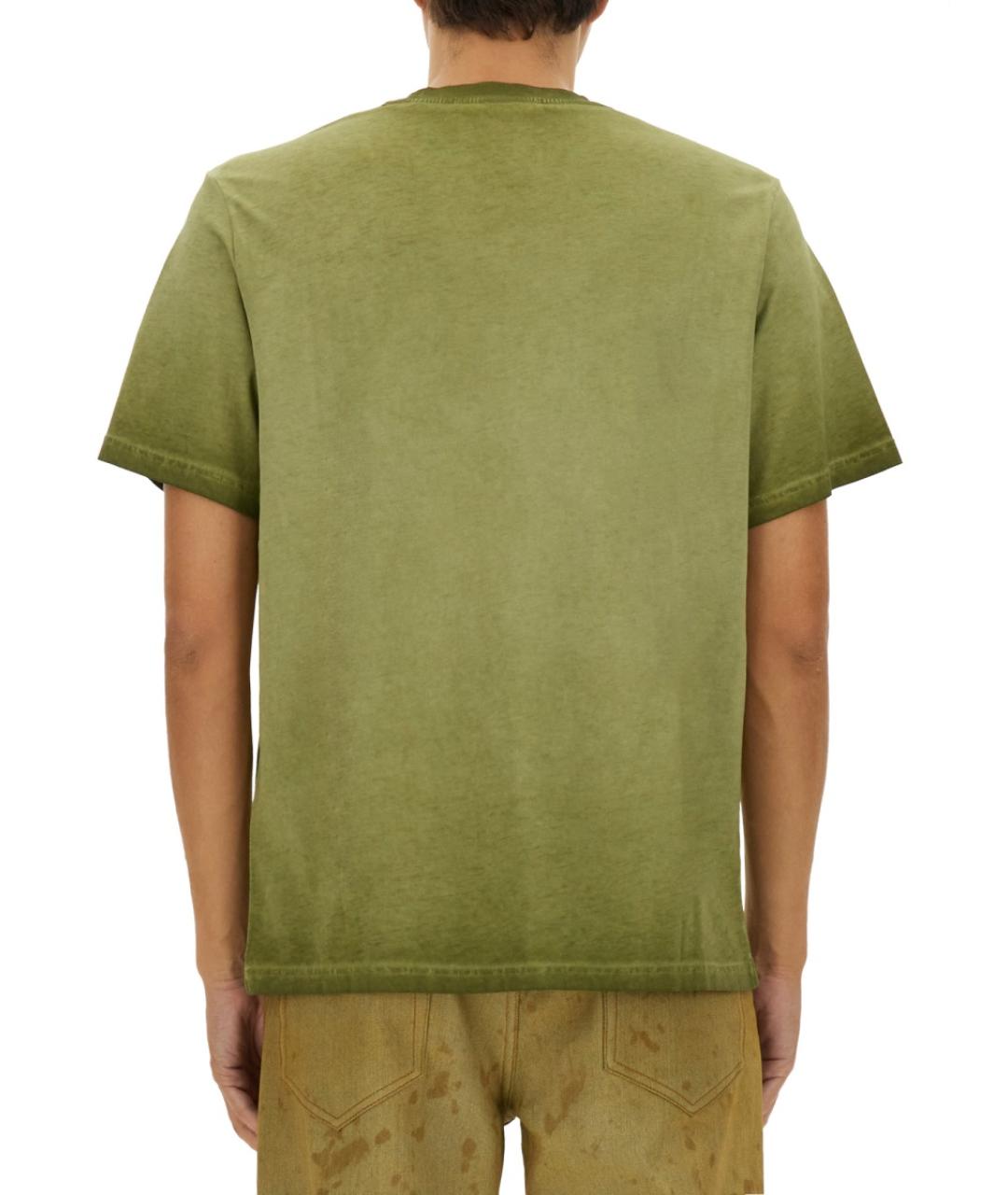 MSGM Зеленая хлопковая футболка, фото 3