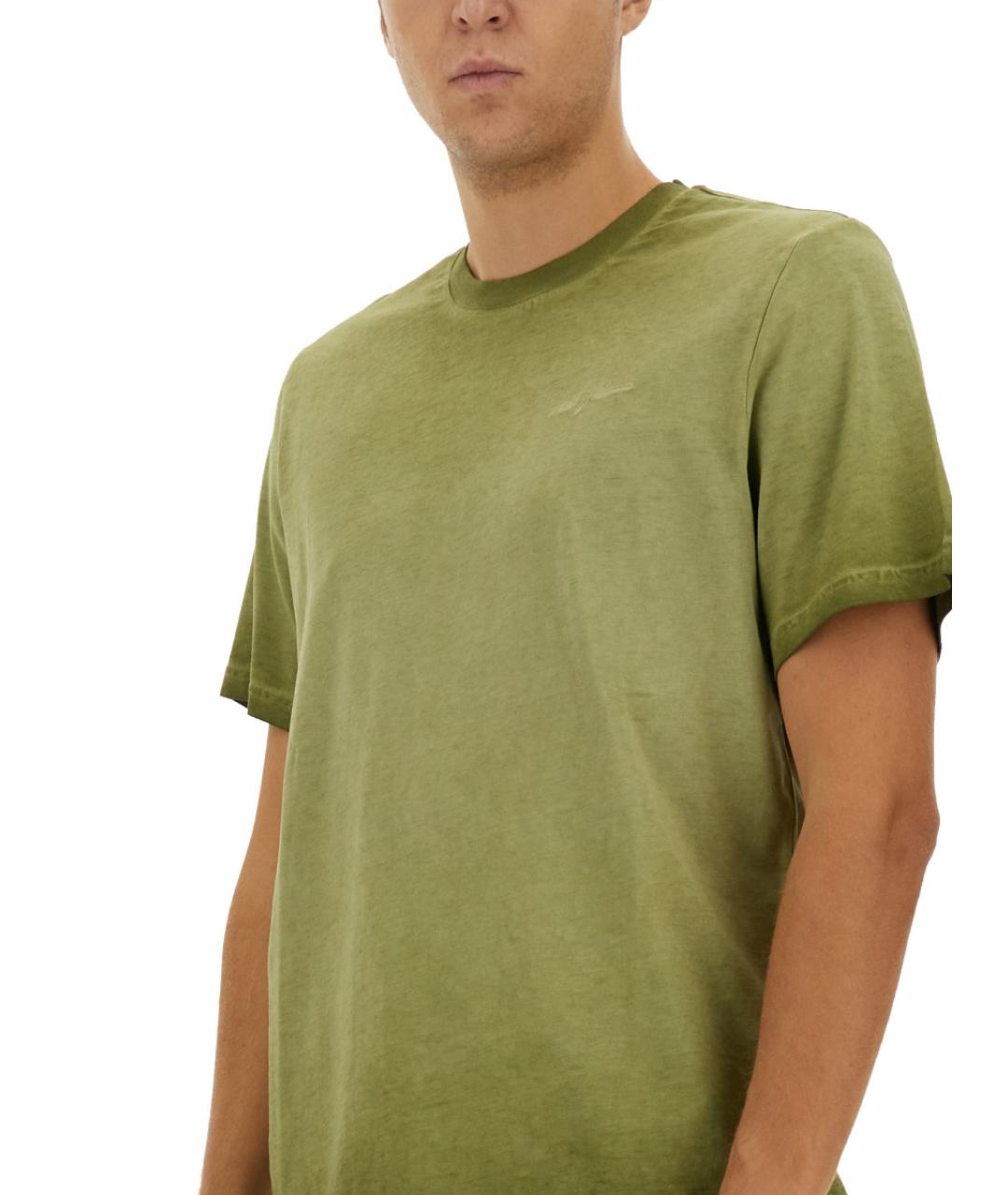 MSGM Зеленая хлопковая футболка, фото 4