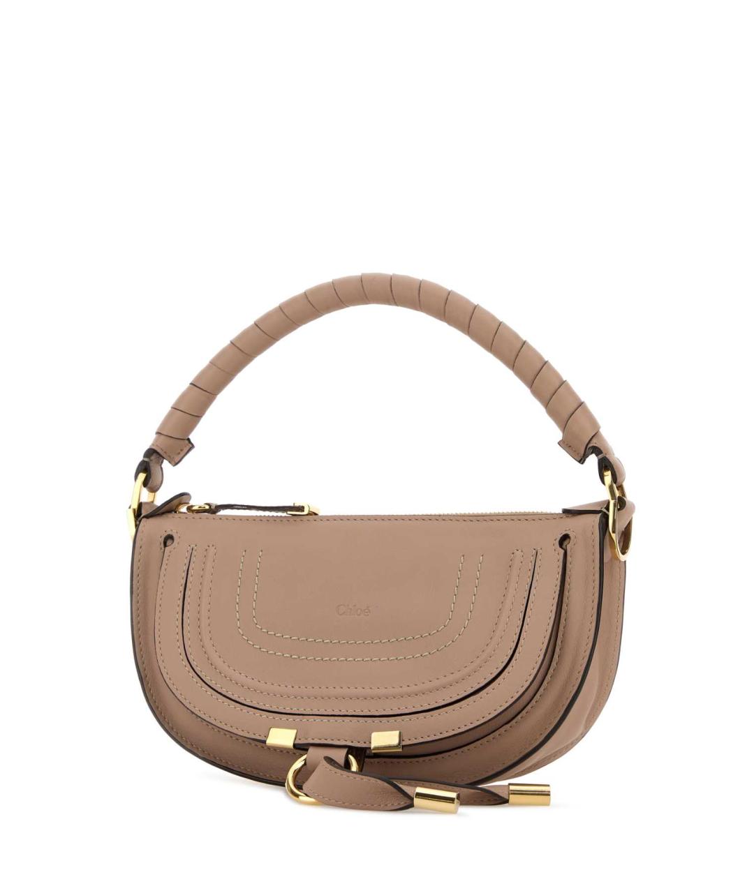 CHLOE Розовая кожаная сумка с короткими ручками, фото 3