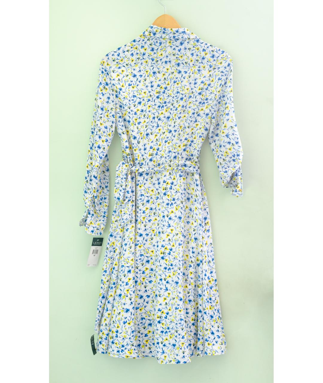 RALPH LAUREN Мульти полиэстеровое повседневное платье, фото 3