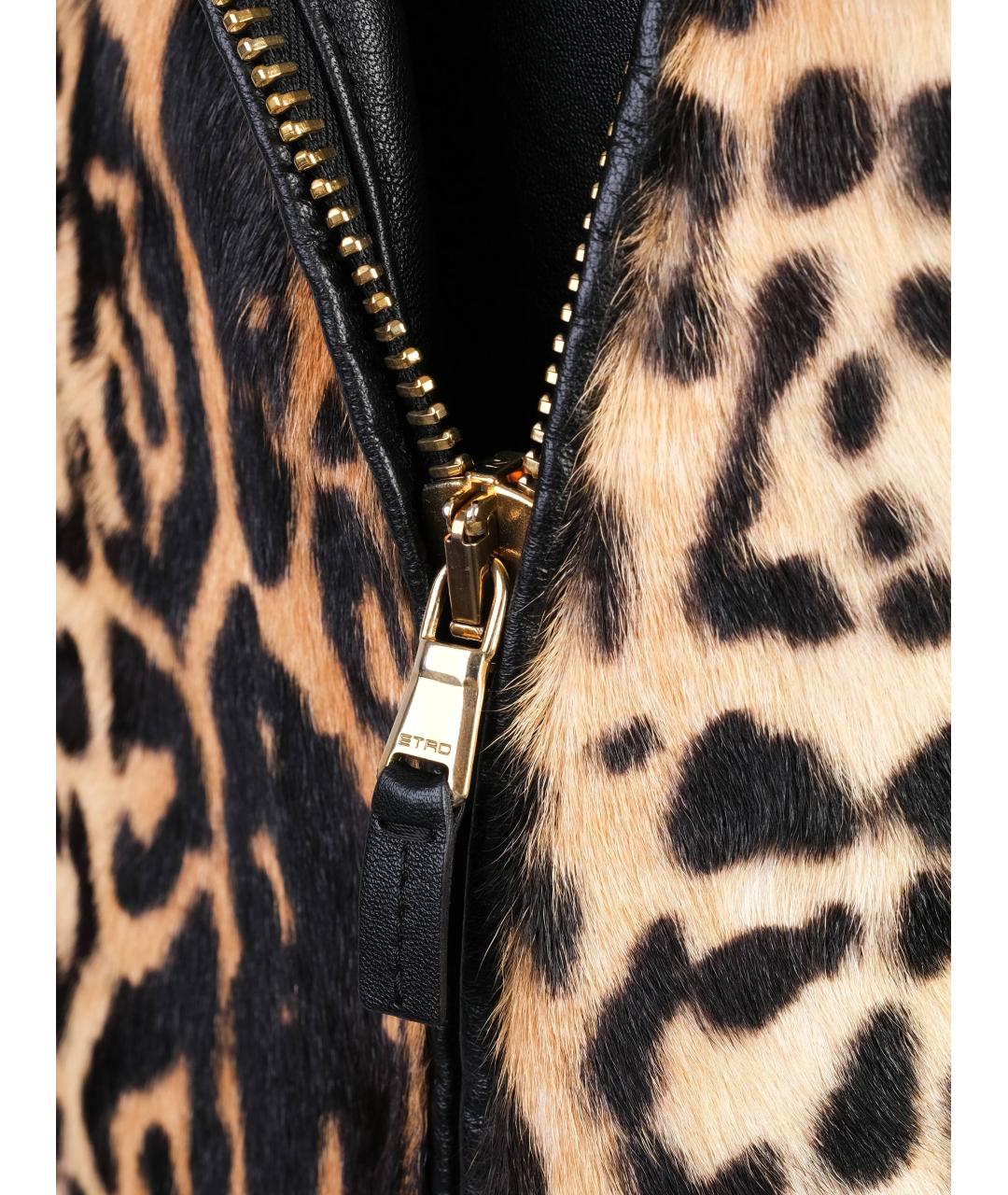 ETRO Оранжевая кожаная куртка, фото 4