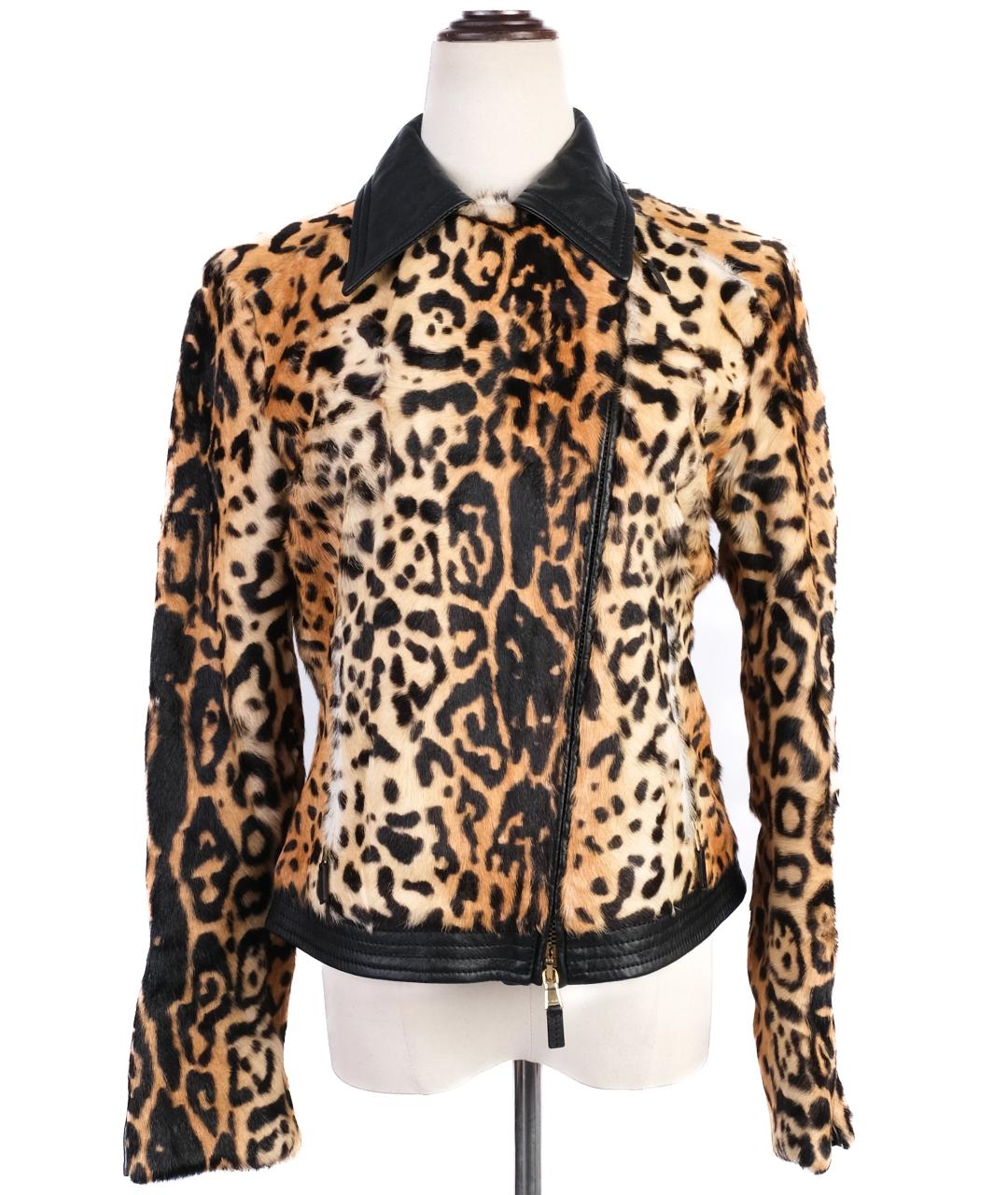 ETRO Оранжевая кожаная куртка, фото 5