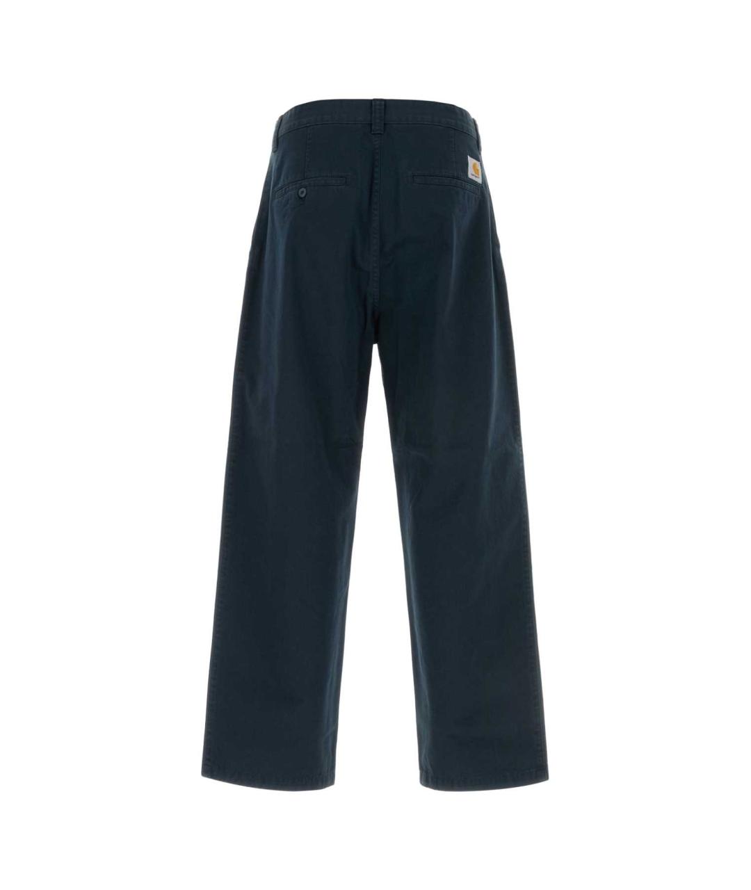 CARHARTT WIP Синие хлопковые повседневные брюки, фото 2