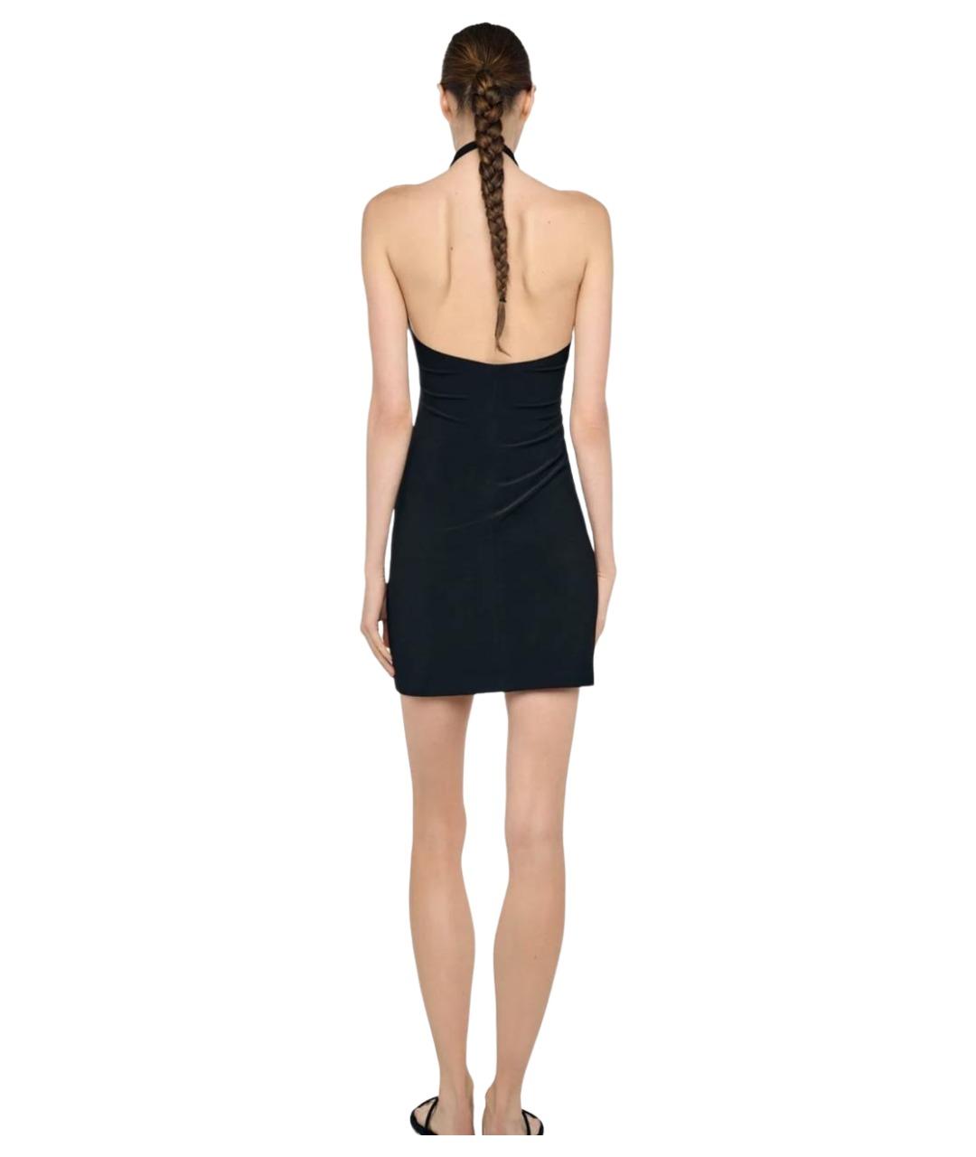 NORMA KAMALI Черное полиэстеровое вечернее платье, фото 4