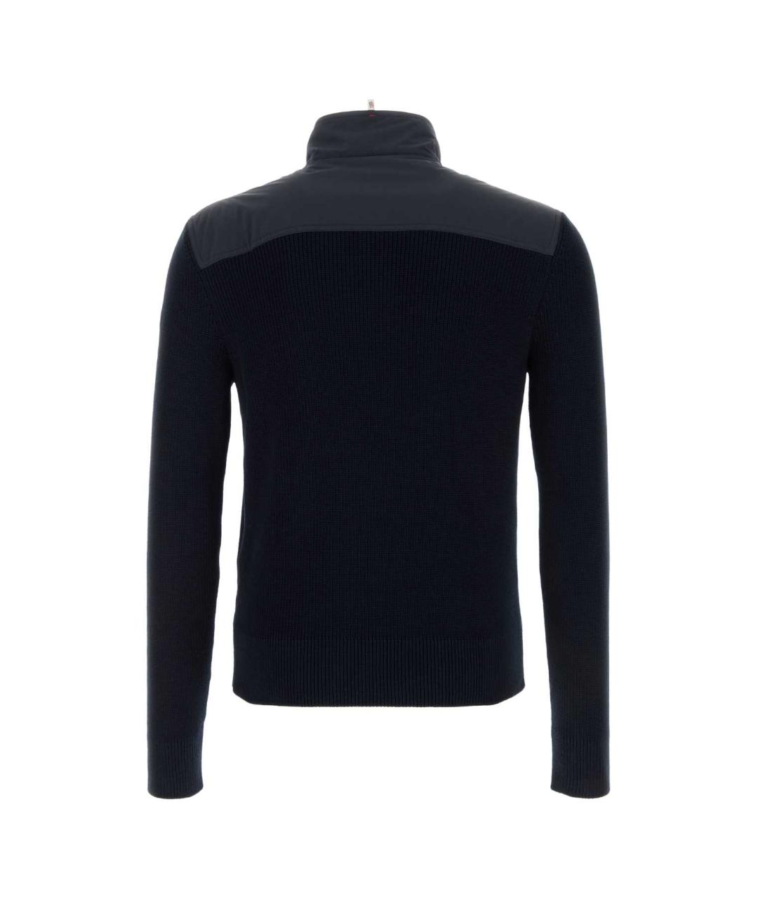 MONCLER GRENOBLE Синий полиэстеровый кардиган, фото 2