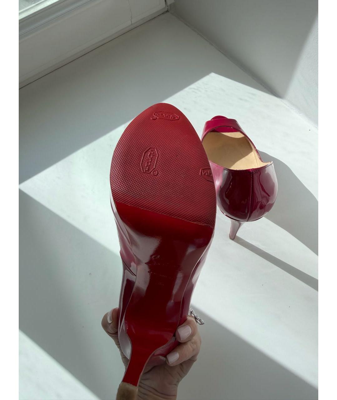 CHRISTIAN LOUBOUTIN Розовые туфли из лакированной кожи, фото 5