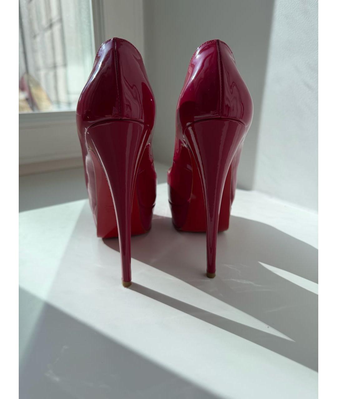 CHRISTIAN LOUBOUTIN Розовые туфли из лакированной кожи, фото 2