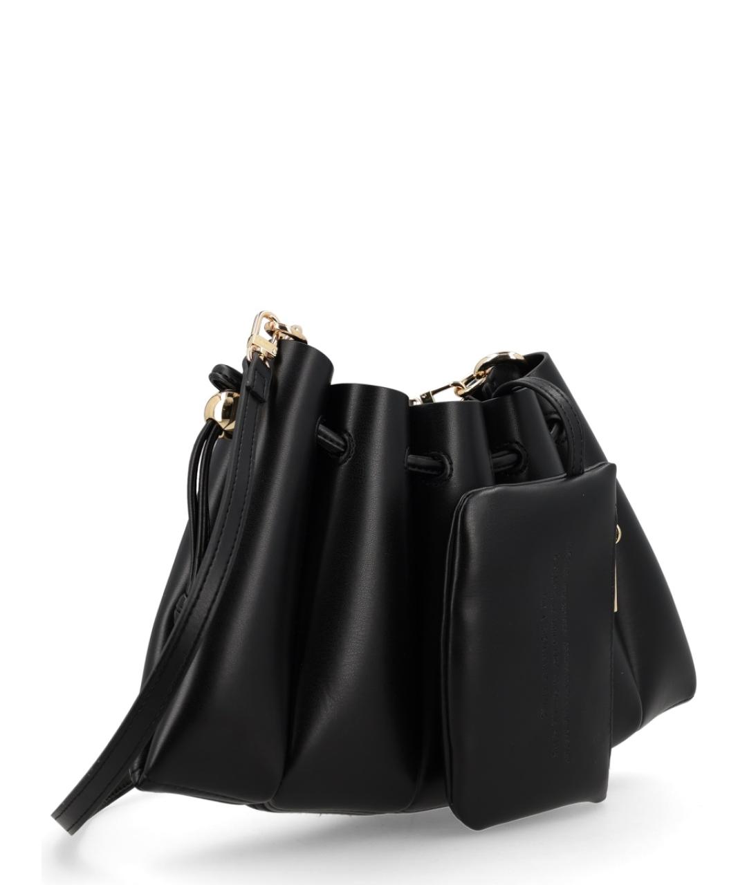 THEMOIRE Черная сумка через плечо из искусственной кожи, фото 2