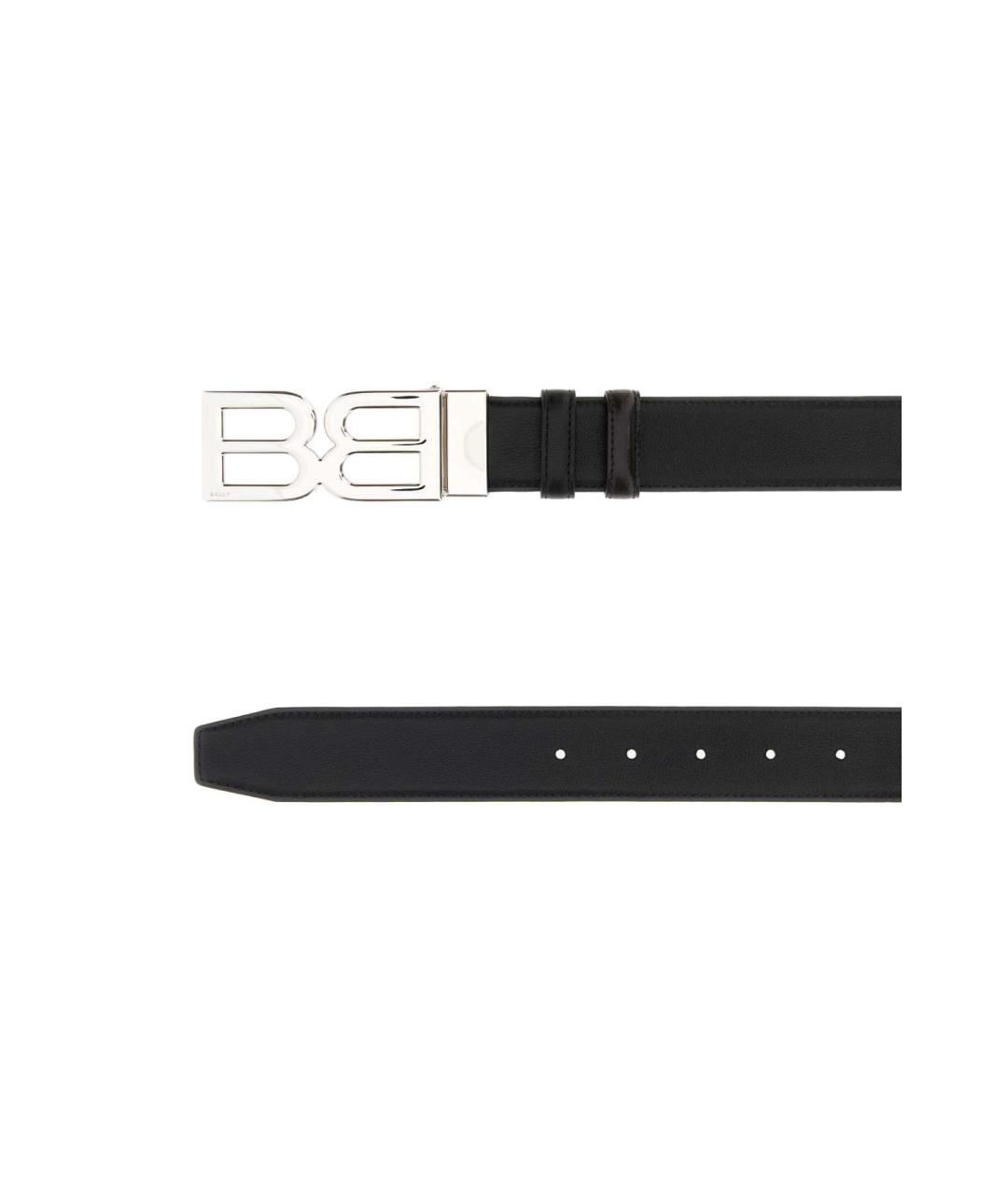 BALLY Черный кожаный ремень, фото 2