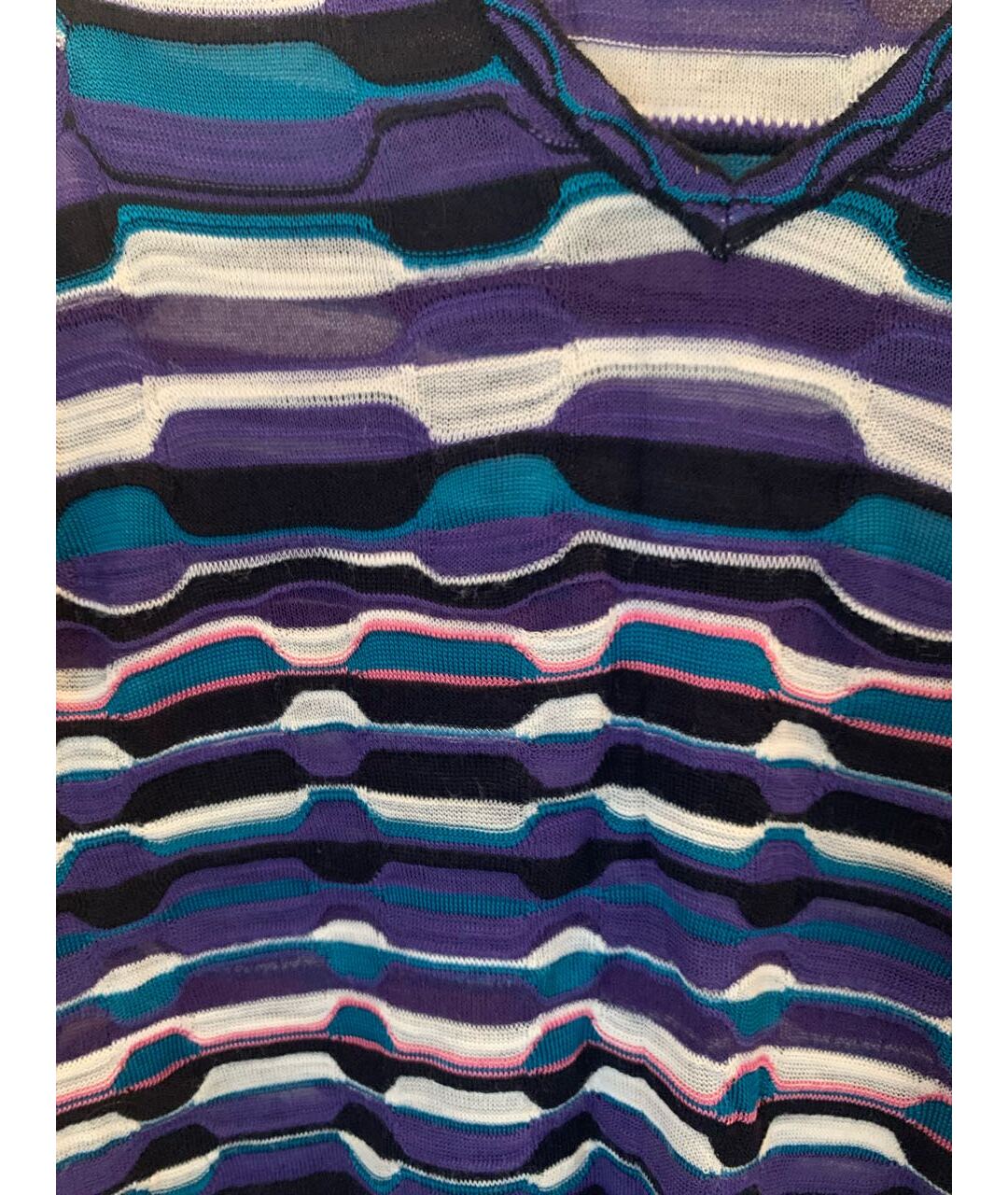 M MISSONI Синее хлопковое повседневное платье, фото 4