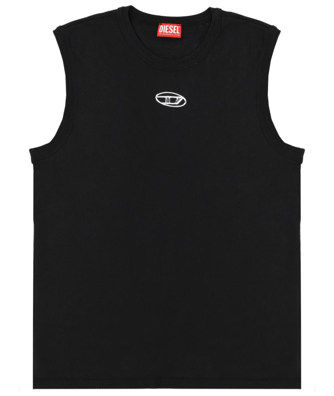 DIESEL Черная хлопковая майка, фото 1