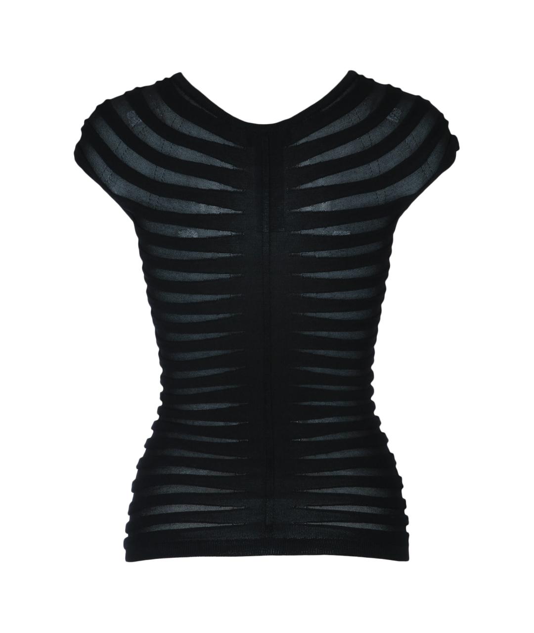 ELISABETTA FRANCHI Черная вискозная футболка, фото 2