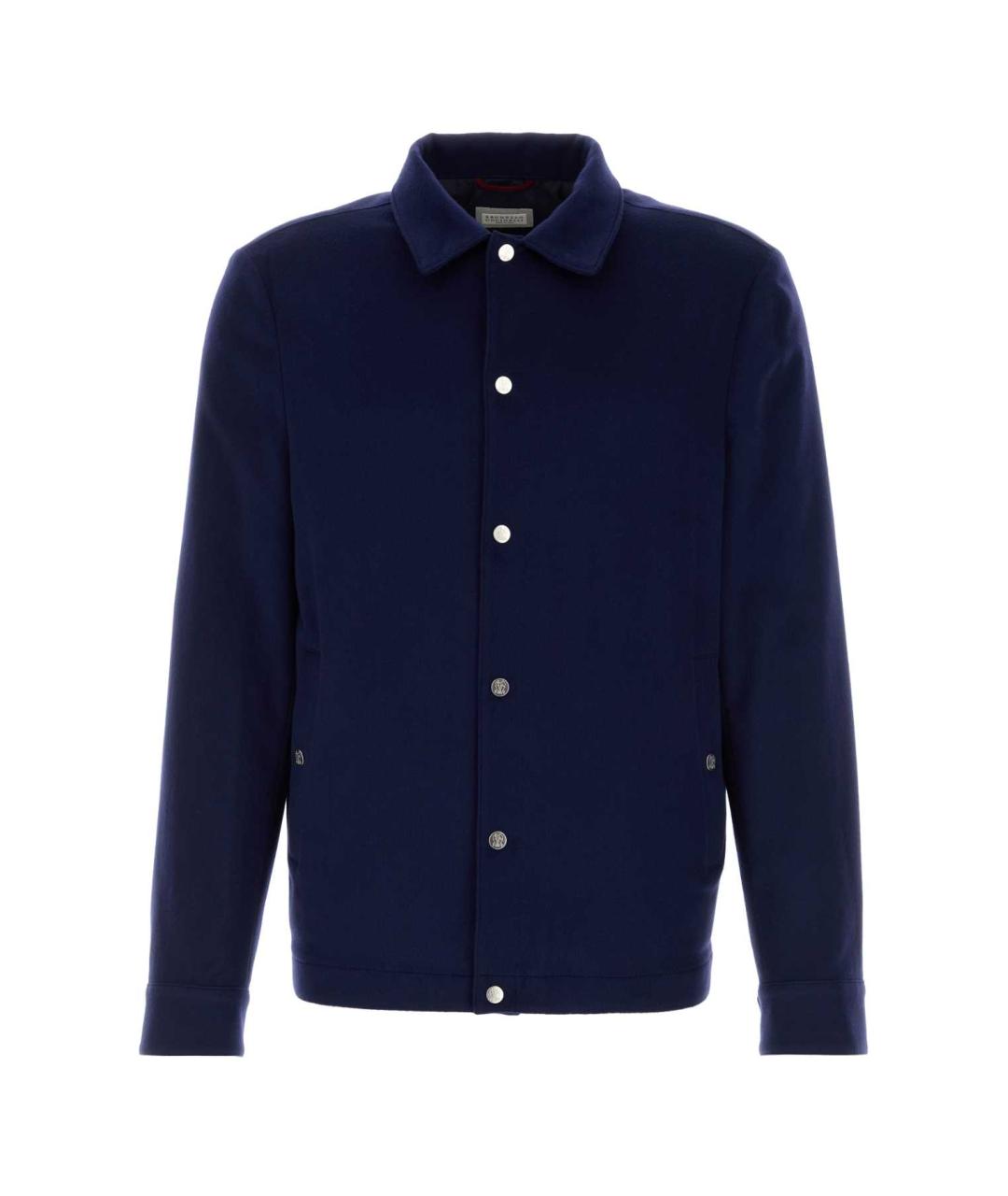 BRUNELLO CUCINELLI Синяя кашемировая куртка, фото 1
