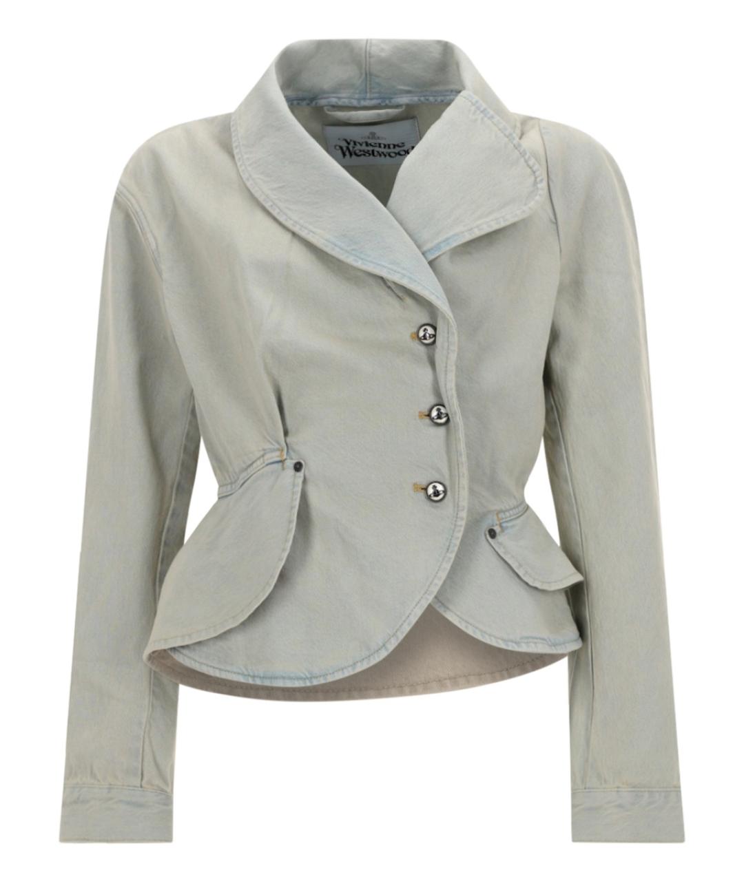 VIVIENNE WESTWOOD Голубой хлопковый жакет/пиджак, фото 1
