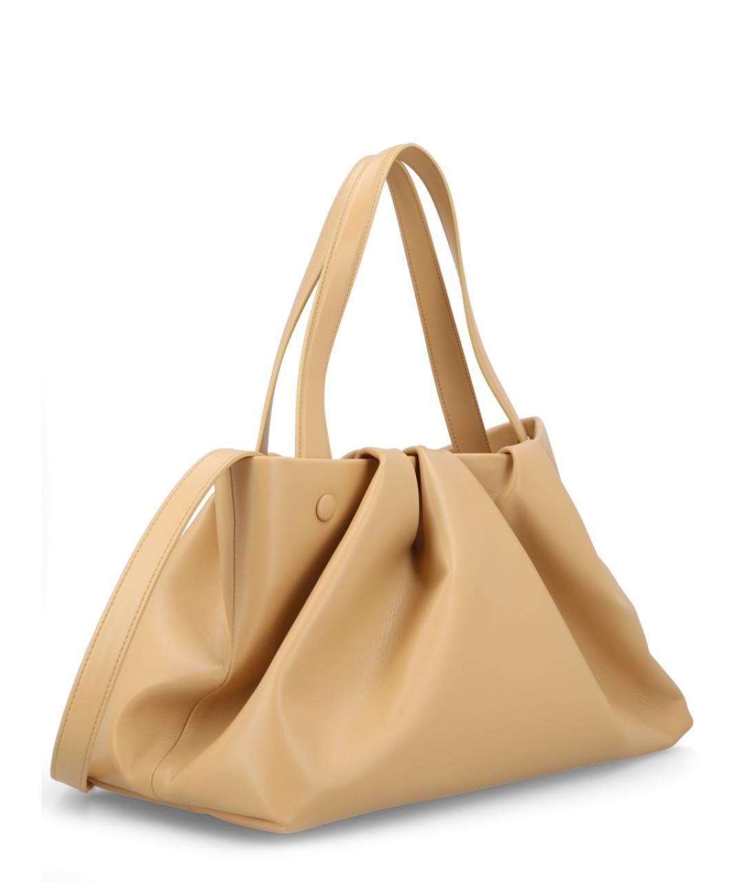THEMOIRE Бежевая сумка тоут из искусственной кожи, фото 2