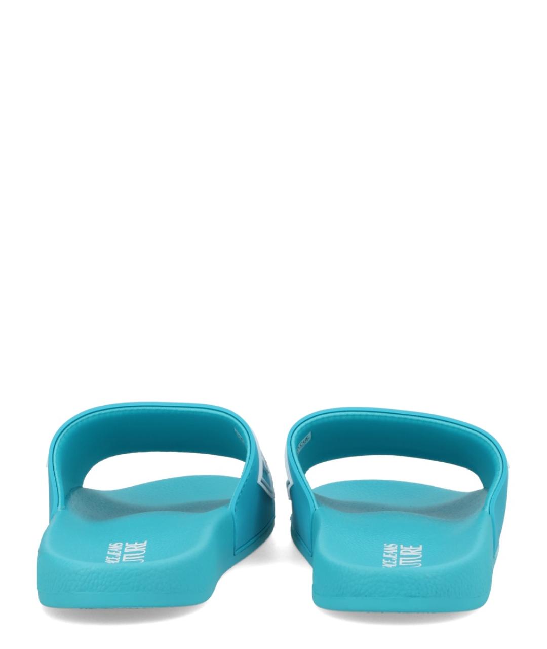 VERSACE JEANS COUTURE Голубые шлепанцы, фото 4