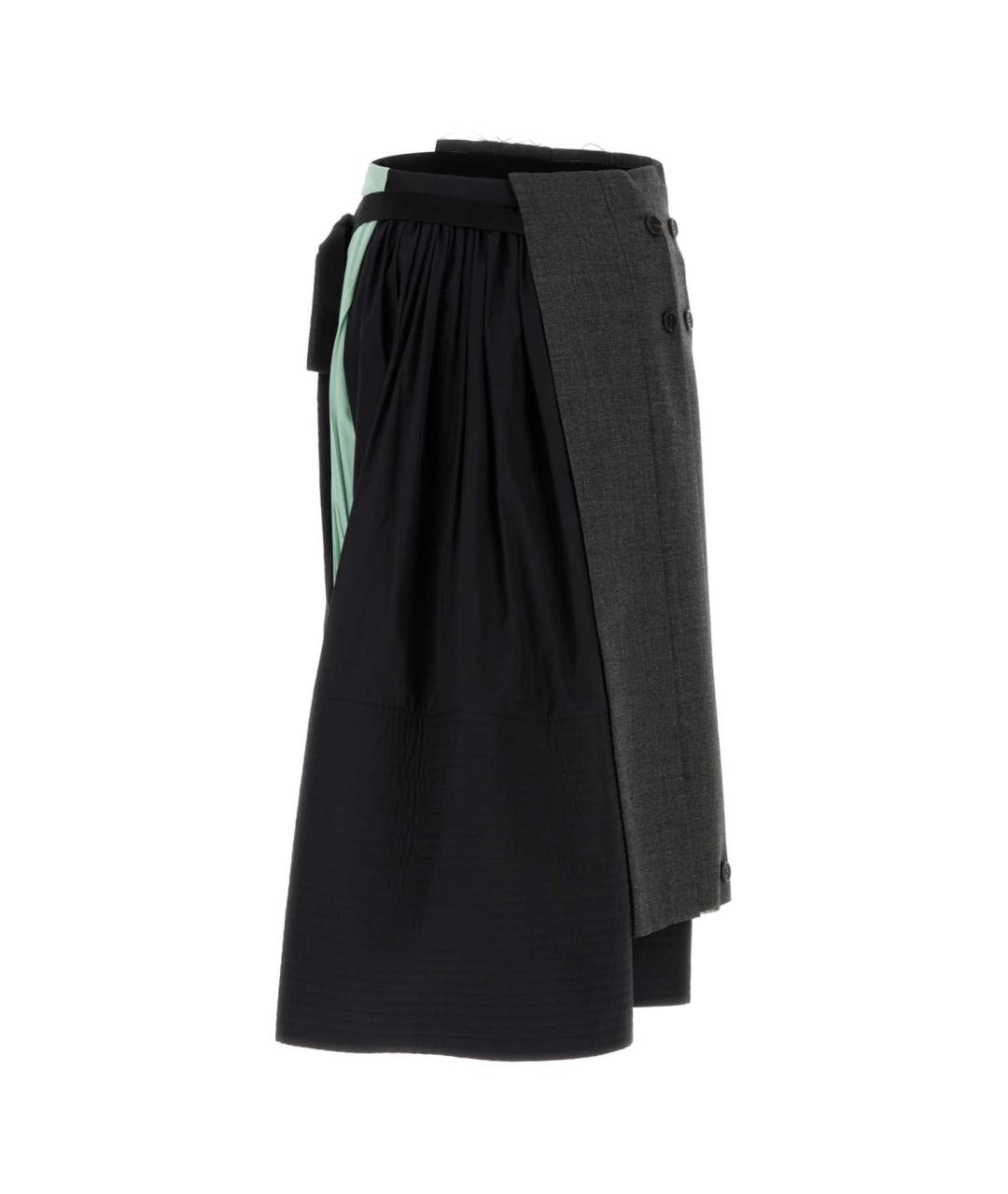 PRADA Мульти шерстяная юбка миди, фото 2