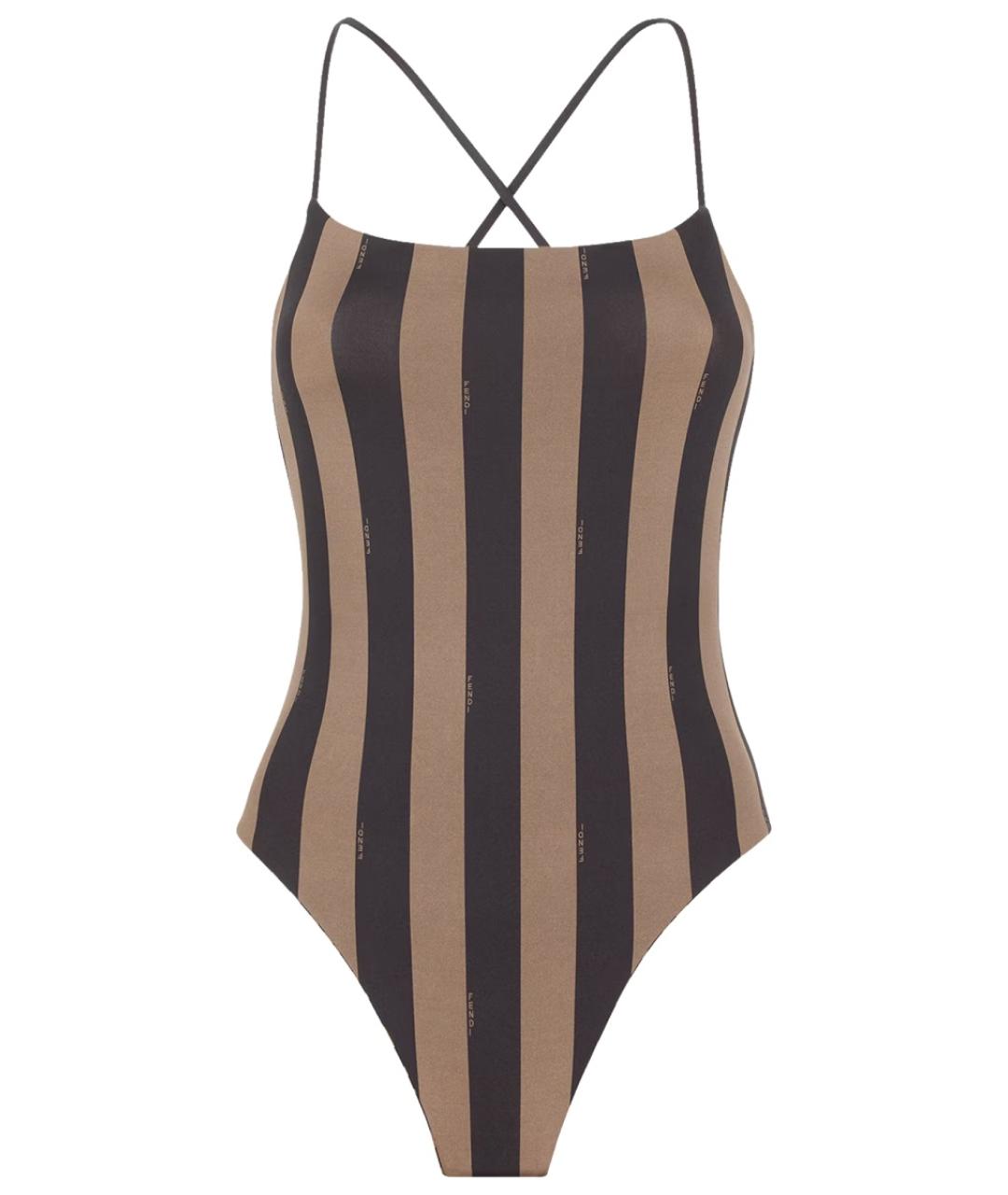 FENDI Коричневый полиамидовый купальник, фото 1