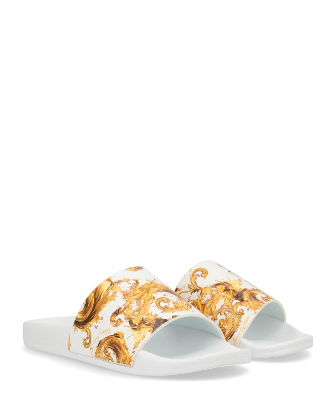VERSACE JEANS COUTURE Белые шлепанцы, фото 2