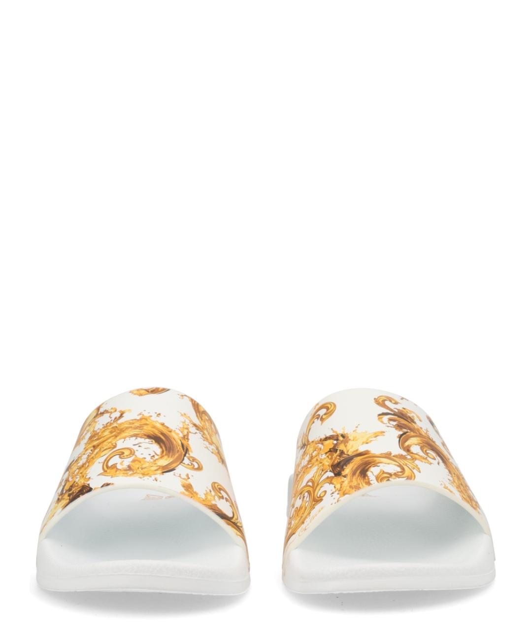 VERSACE JEANS COUTURE Белые шлепанцы, фото 3