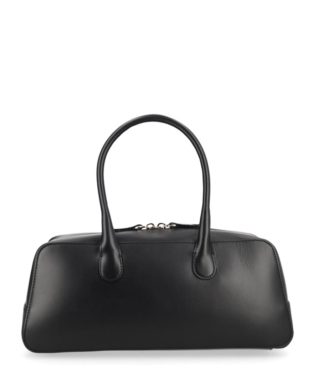 LOULOU STUDIO Черная кожаная сумка с короткими ручками, фото 3