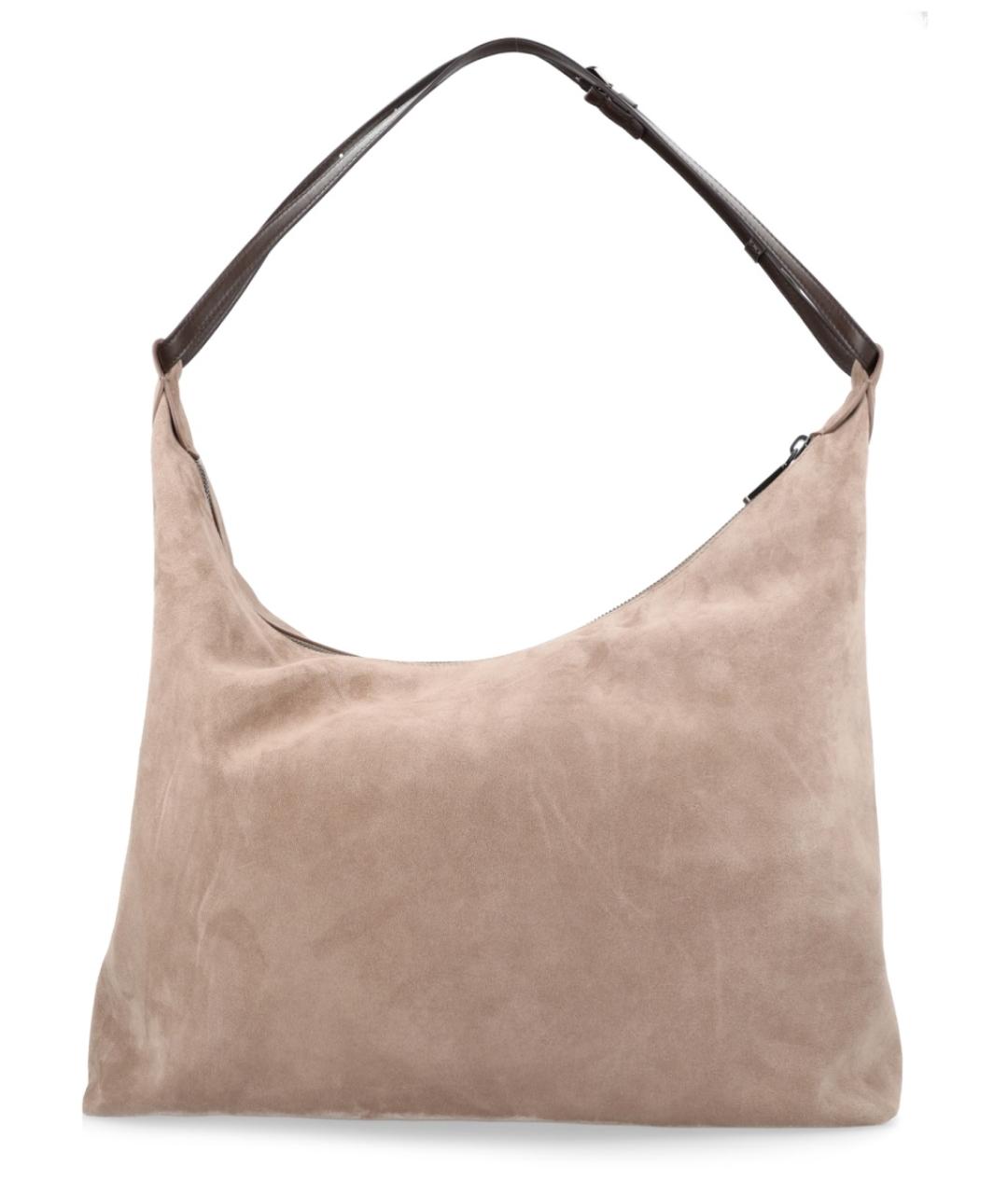 BRUNELLO CUCINELLI Бежевая кожаная сумка через плечо, фото 1