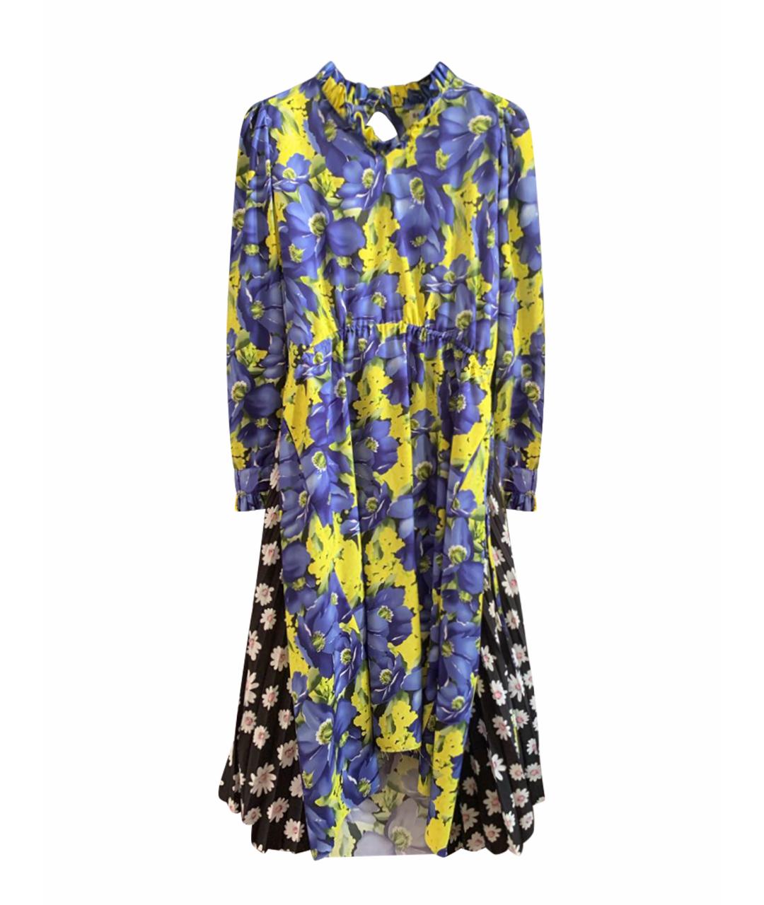 BALENCIAGA Мульти полиэстеровое повседневное платье, фото 1