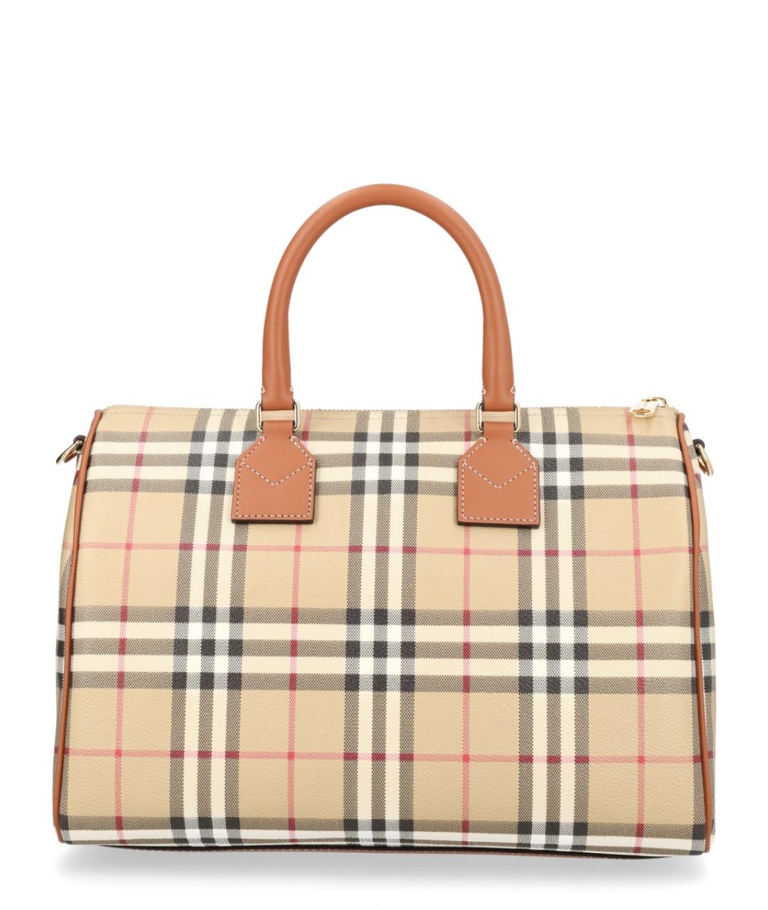 BURBERRY Бежевая хлопковая сумка тоут, фото 3