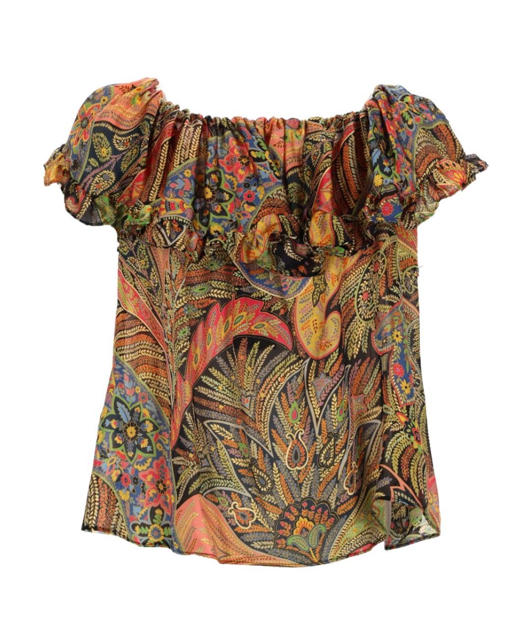 ETRO Мульти шелковая блузы, фото 2