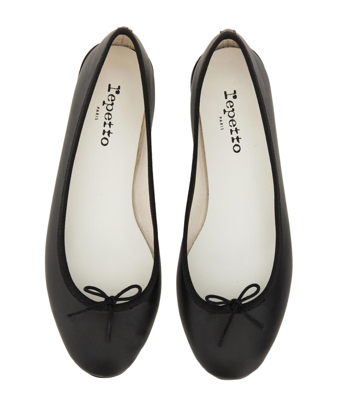REPETTO Черные кожаные балетки, фото 3