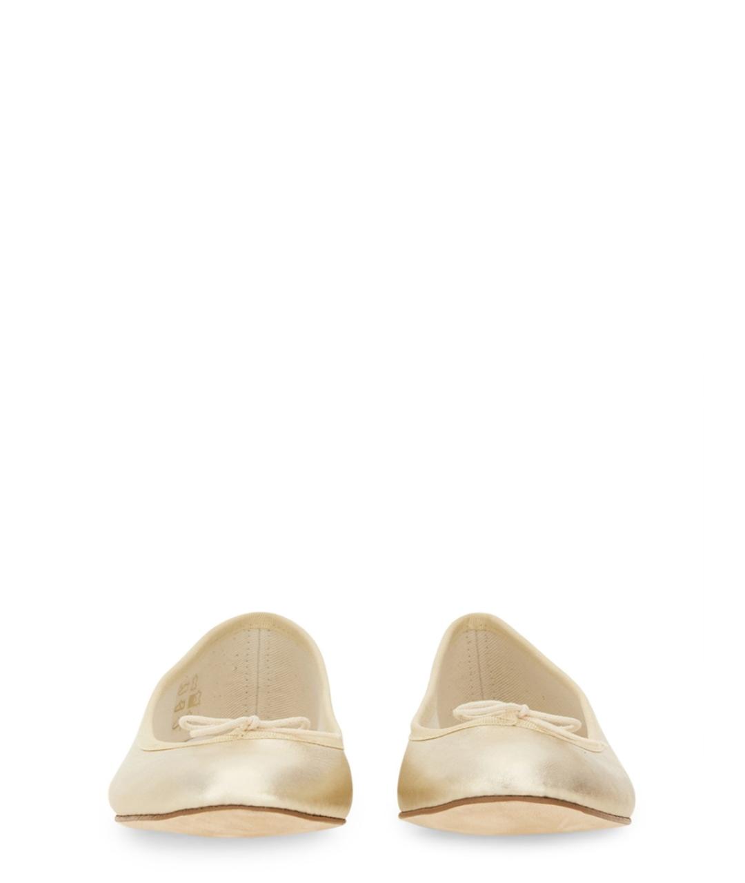 REPETTO Золотые кожаные балетки, фото 4