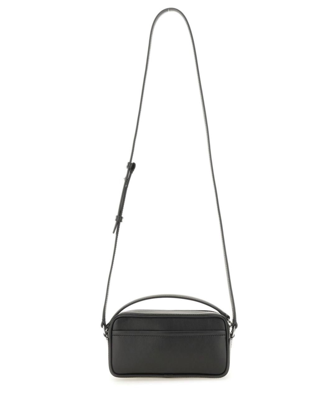 JACQUEMUS Черная кожаная сумка на плечо, фото 3