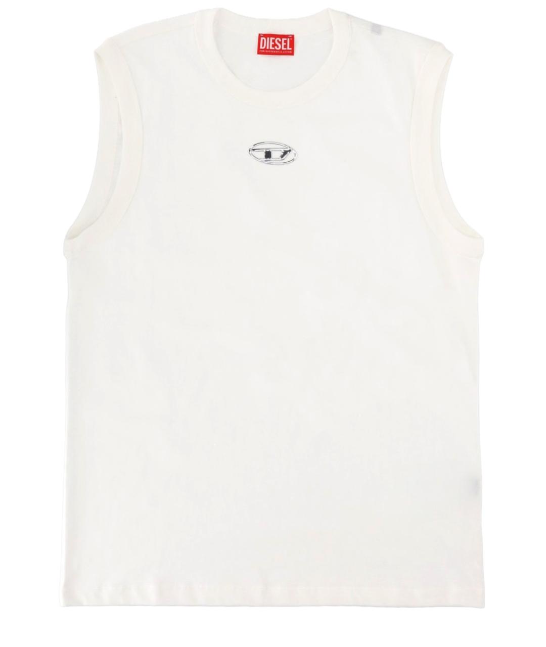 DIESEL Белая хлопковая майка, фото 1