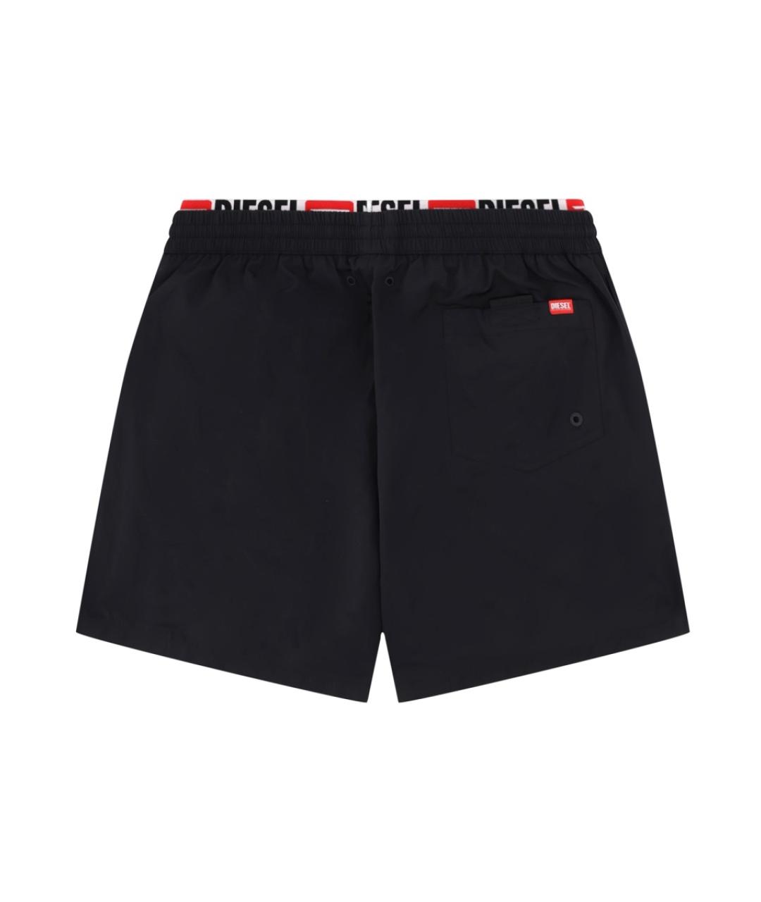 DIESEL Черные полиэстеровые плавки, фото 2