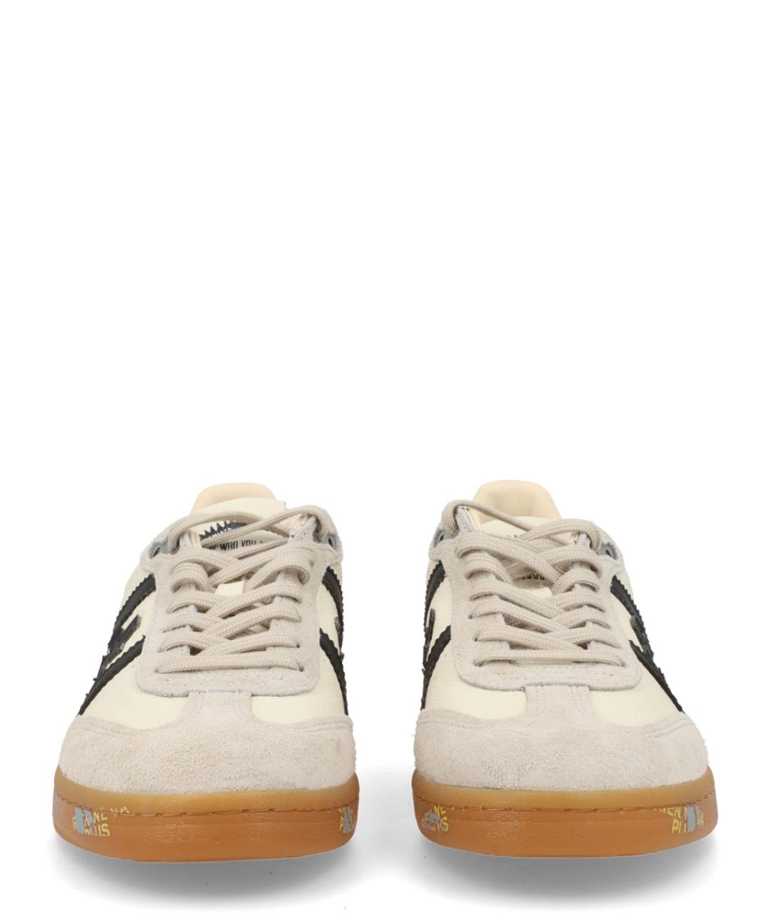 PREMIATA Белые кожаные низкие кроссовки / кеды, фото 3