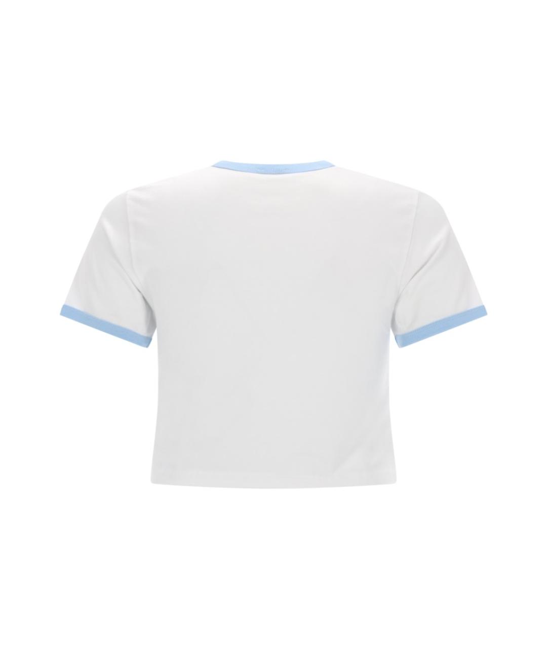 CASABLANCA Белая хлопковая футболка, фото 2