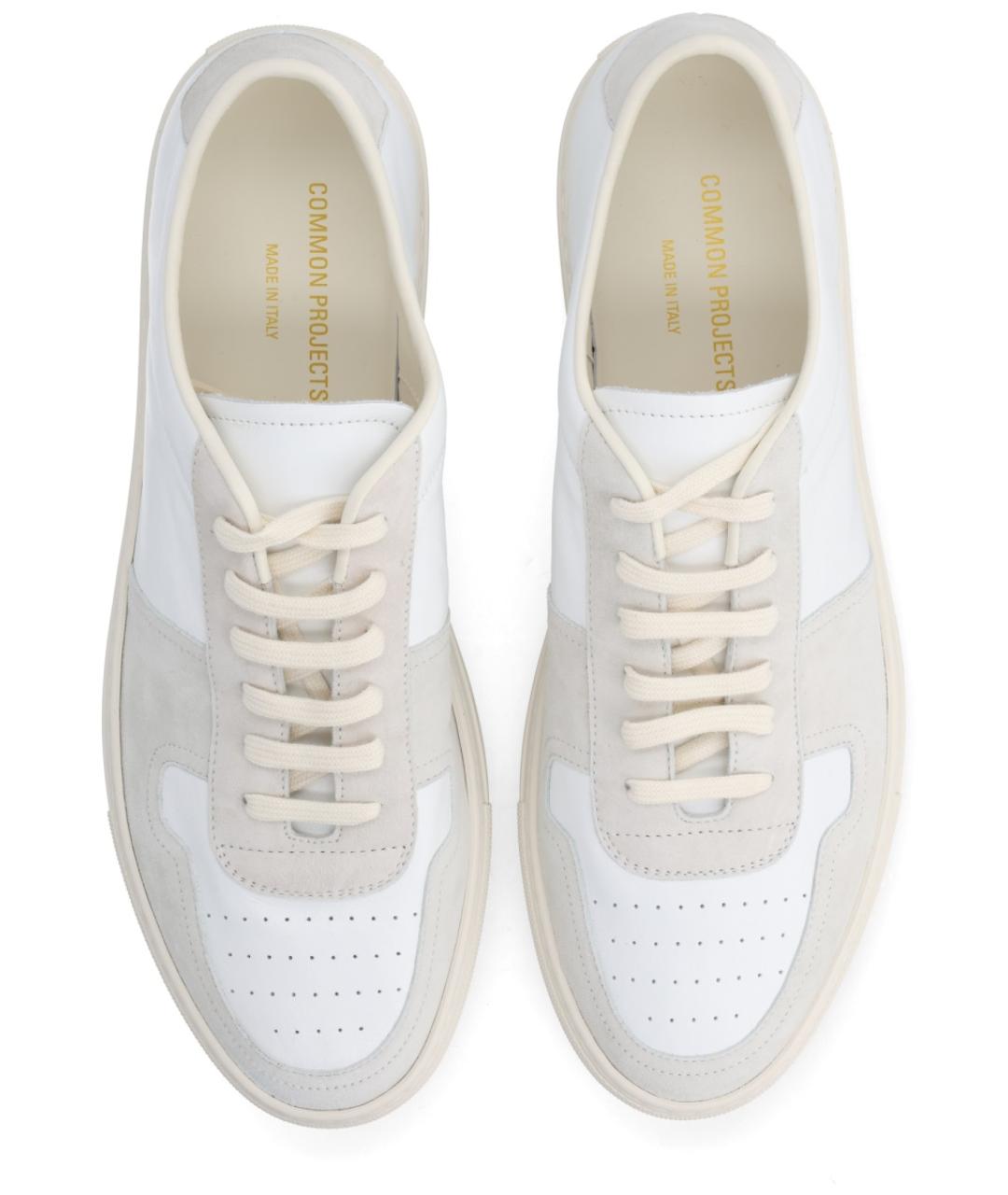 COMMON PROJECTS Белые кожаные низкие кроссовки / кеды, фото 6