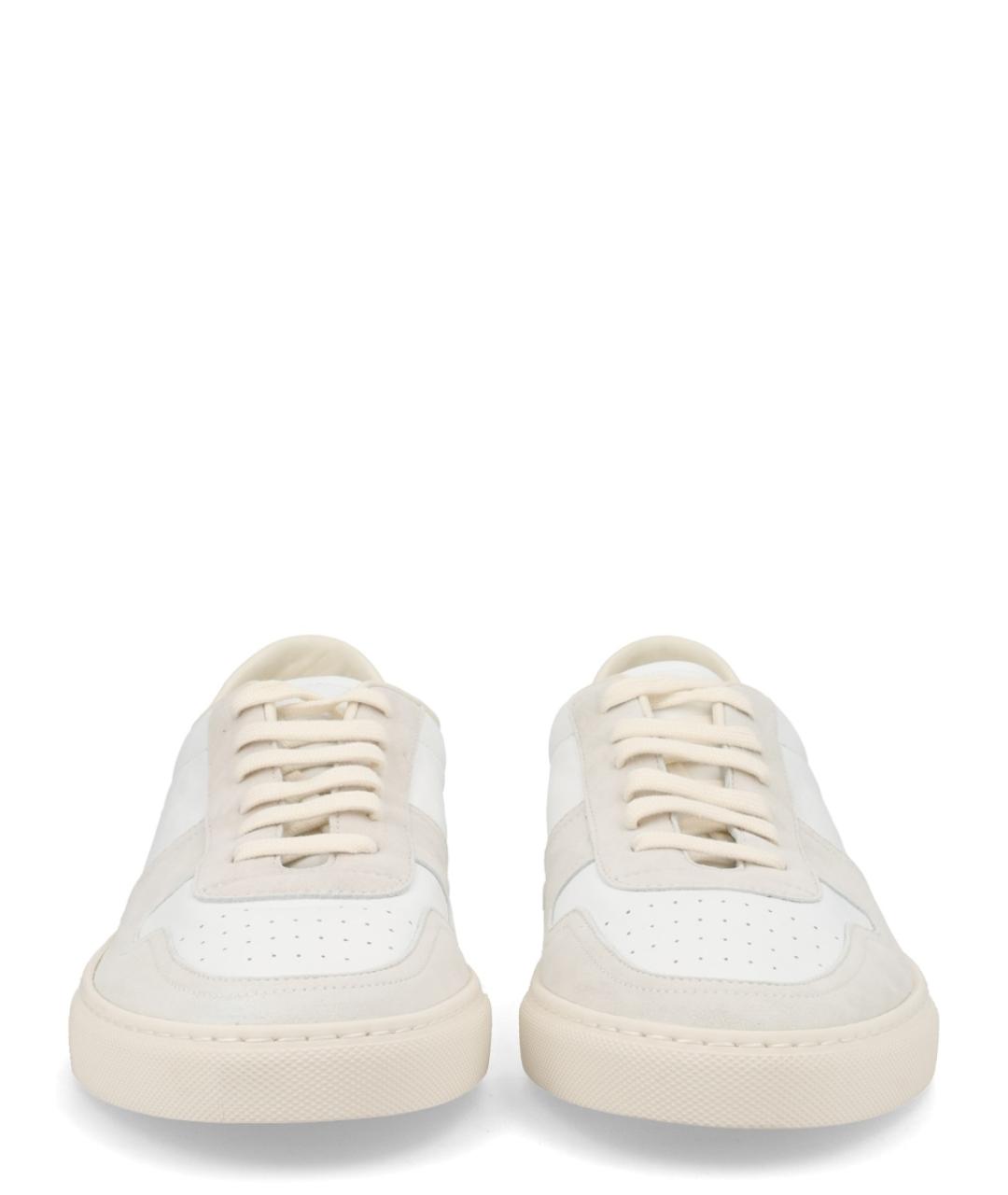 COMMON PROJECTS Белые кожаные низкие кроссовки / кеды, фото 3