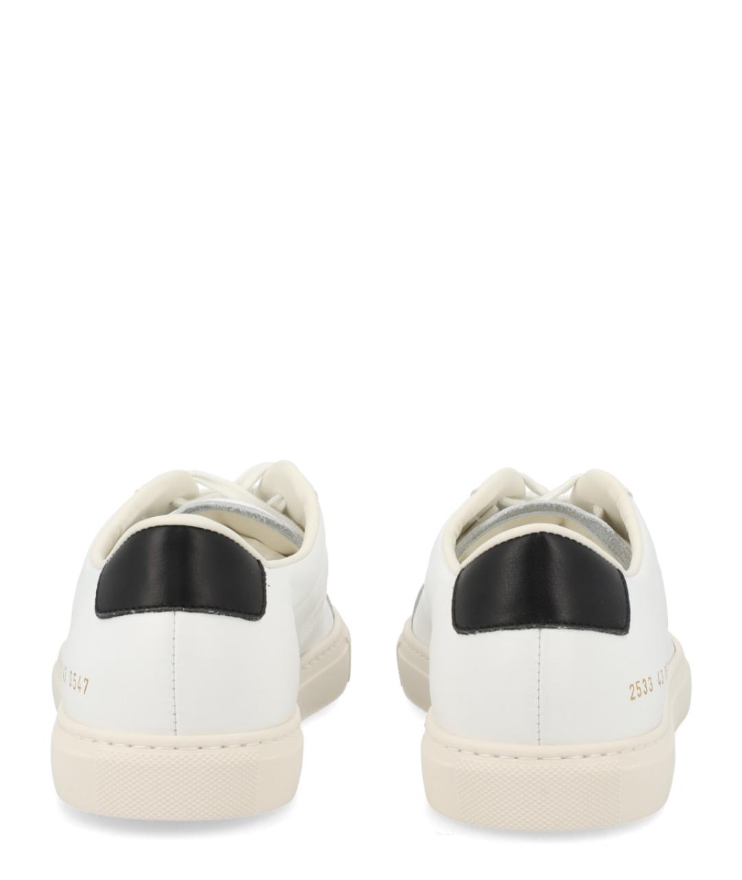 COMMON PROJECTS Белые кожаные низкие кроссовки / кеды, фото 4