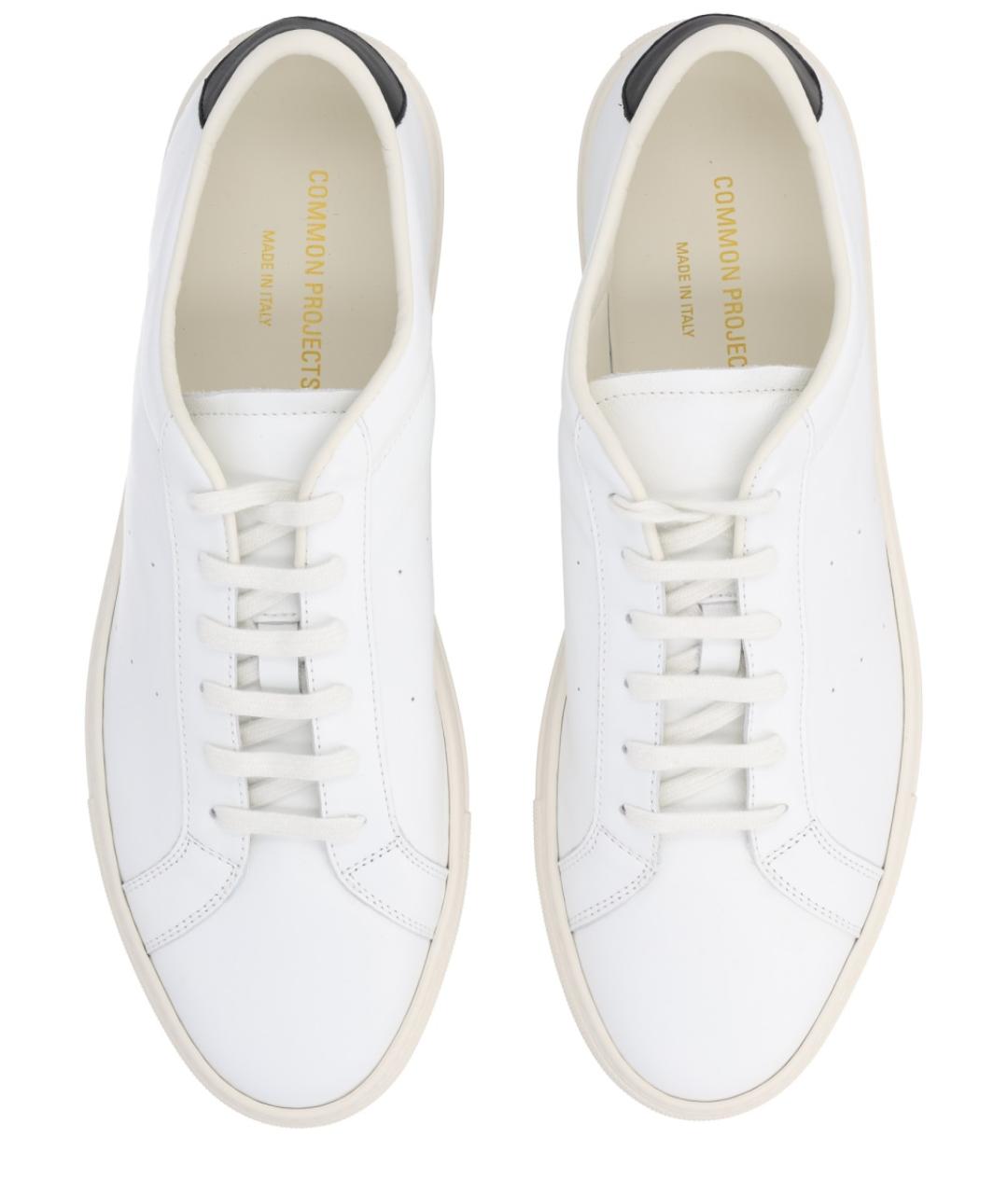 COMMON PROJECTS Белые кожаные низкие кроссовки / кеды, фото 6